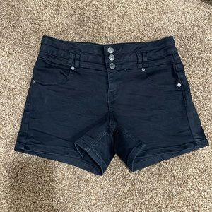 New York & Company black denim shorts size 4 women’s.
